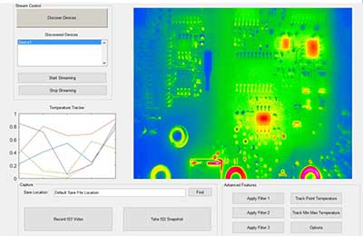 MATLAB temperature data screen